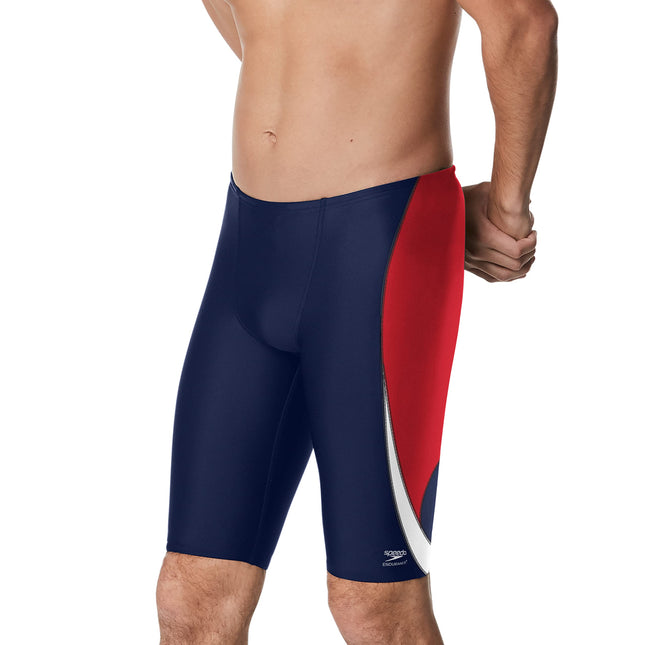 Speedo Men's Swimsuit Jammer Endurance+ Splice Team Colors