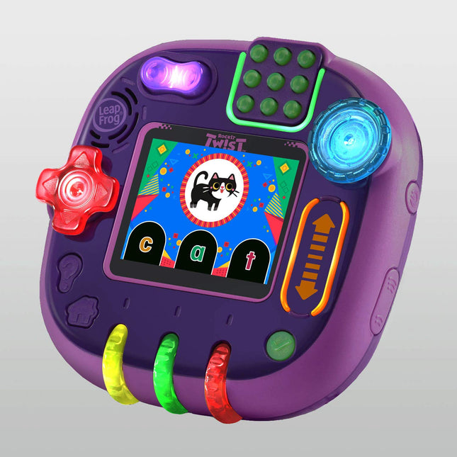LeapFrog RockIt Twist Game System Purple Handheld Learning Interactive VTech