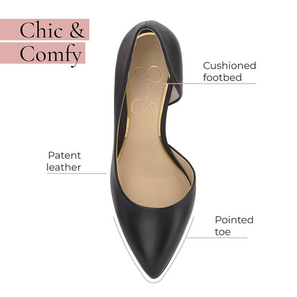 Zapatos de tacón Prizma para mujer de Jessica Simpson, Sand Dune Patent, 7.5