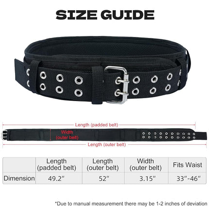 MELOTOUGH Electrician Tool Belt with Suspenders Braces Tool Bag Suspenders Tool Belt Combo Construction Tool Pouch Heavy Duty Suspension Rig for Electrician, Roofing,Contractor,Carpenter,Black-Y
