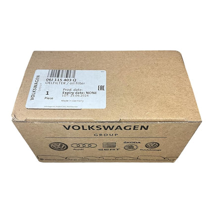 Volkswagen 06J 115 403 Q, Engine Oil Filter