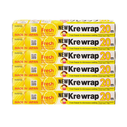 KUREHA Krewrap Plastic Cling Wrap, Pack of 6, 65 s