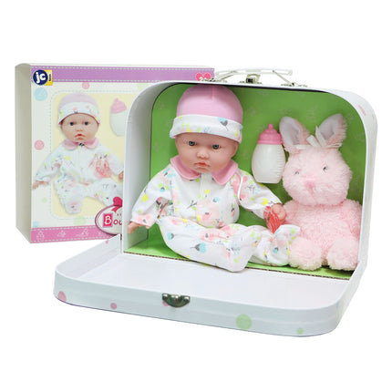 JC Toys - La Baby Travel Case Gift Set| Caucasian 