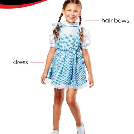 Rubies Official The Wizard of Oz Sequin Dorothy Costume Child Large, Age 8-10 Years Halloween
