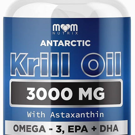 Dr. JOEL'S MOM NUTRIX Antarctic Krill Oil Supplement - 150 Softgels - High Absorption EPA, DHA, Astaxanthin & Phospholipid - No Fishy Aftertaste Like Fish Oil - Made in USA