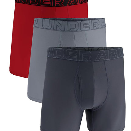 Under Armour Men's Tech Mesh 6-inch Boxerjock 2-Pack, Downpour Gray 3 Pack, 5X-Large