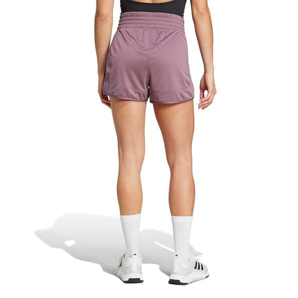 adidas Women's Pacer Essentials Knit High-Rise Training Shorts, Shadow Fig, Medium/3" Inseam