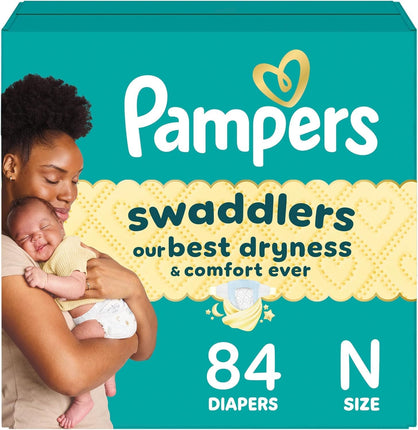 Diapers Newborn/Size 0 (< 10 lb), 84 Count - Pampe