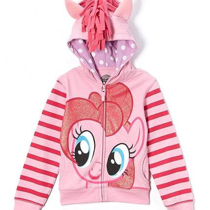 My Little Pony Girls' Pinky Pie Pink/Multi Cosplay Hoodie, 4