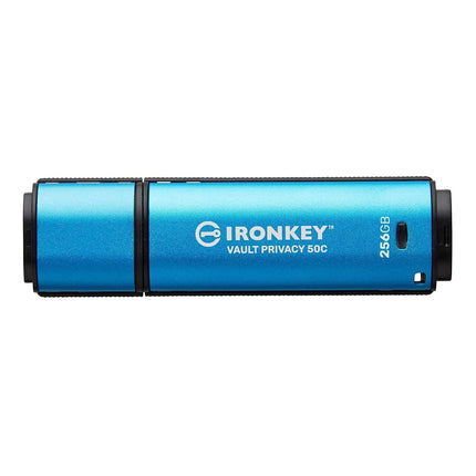 Kingston IronKey Vault Privacy 50 Disque USB Type-C certifié FIPS 197 et chiffré XTS-AES 256 bits pour la protection des données - IKVP50C/256 Go