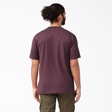 Dickies Men's Short Sleeve Performance Cooling Tee T-Shirt, Burgundy Heather, 2T