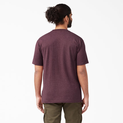Dickies Men's Short Sleeve Performance Cooling Tee T-Shirt, Burgundy Heather, 2T