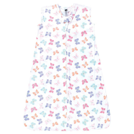 Gigoteuse sans manches en coton pour bébé unisexe Hudson Baby, sac de couchage, couverture, papillon pastel, 18-24 mois