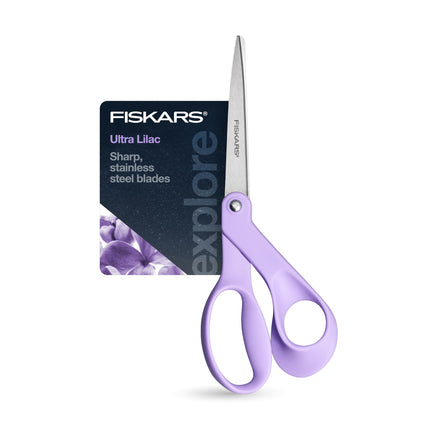 Fiskars Ultra Lilac Scissors, Explore Design Colle