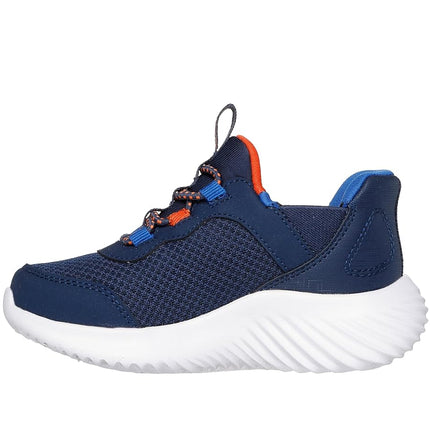 Skechers Boys' Bounder Brisk-Burst Trainer, Navy, 12.5 UK Child