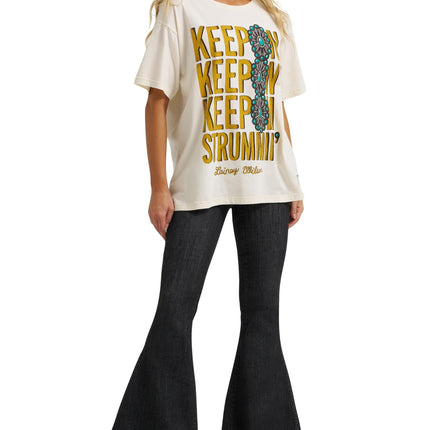 Camiseta Wrangler Lainey Wilson Keep On Keep On, Keep on Strummin', L