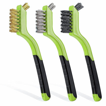 Lavaxon Wire Brush Set 3Pcs - Nylon/Brass/Stainles