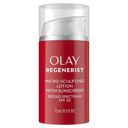 Olay Regenerist Micro-sculpting Cream Face Moisturizer With Spf 30, Trial Size 0.5 Fluid Ounce