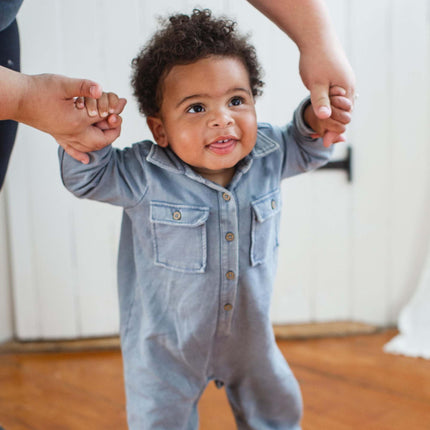 Burt's Bees Baby Baby Boy Toddler Baby Set, Flint Acid Wash, Neugeborene