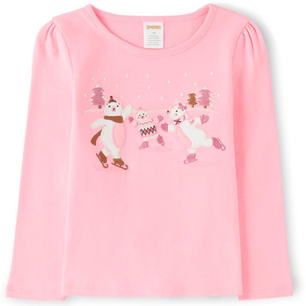 Gymboree Boys' and Toddler Fall and Holiday Embroidered Graphic Long Sleeve T-Shirts, London Koala, 3T