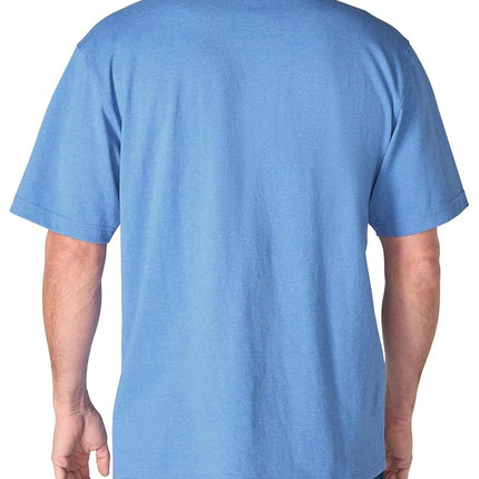 Carhartt Men's Iconic K87 Pocket T-Shirt, Deep Workwear Blue Heather, Medium