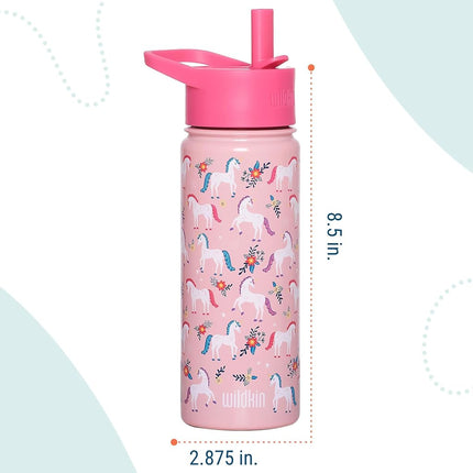 Wildkin Kids Stainless Steel Water Bottle 530ml Magic Unicorn