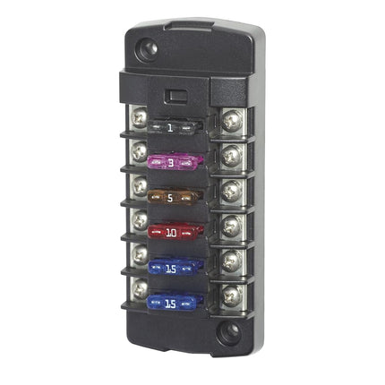 Blue Sea Systems 5037 ST Blade Fuse Block 6 Circuit Independent
