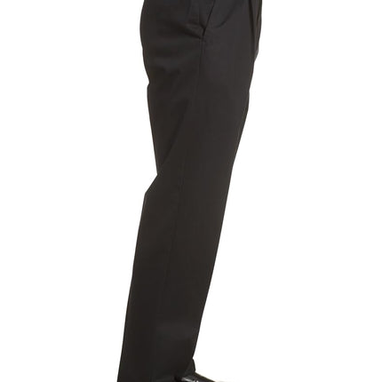 Haggar Men's Work to Weekend Classic Fit Pleat Regular and Big and Tall Sizes, Black, 44W x 30L