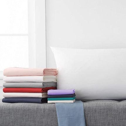 Elegant Comfort 1500 Thread Count Wrinkle & Fade Resistant Egyptian Quality 4-Piece Bed Sheet Set Ultra Soft Luxurious Set Includes Flat Sheet, Fitted Sheet and 2 Pillowcases, Queen, Espresso Brown