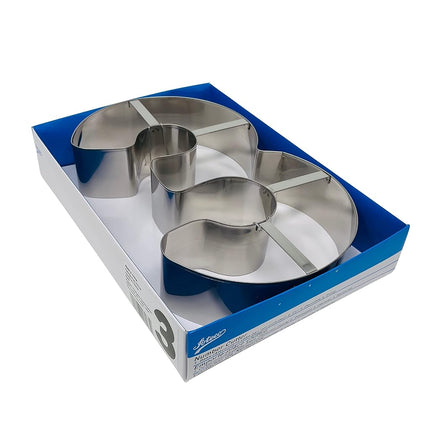 Ateco Large Number 3 Stainless Steel Cookie Cutter