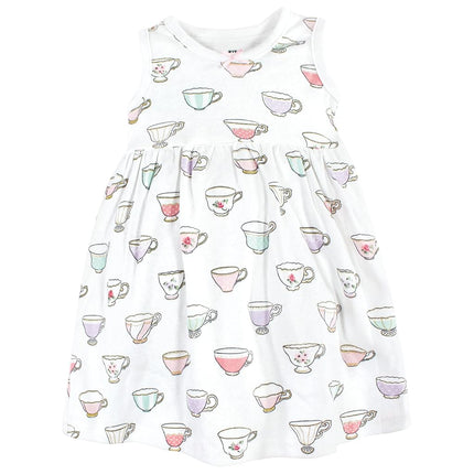 Ensemble robe et gilet en coton Hudson Baby pour bébés filles, Tea Party, 5T