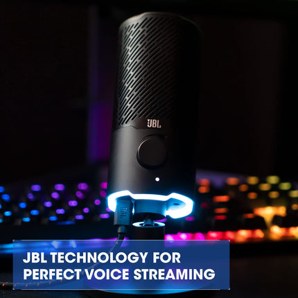 JBL Quantum Stream: Micrófono USB Premium de Doble Patrón para Streaming, Grabación y Gaming