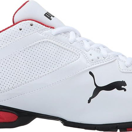 PUMA Men's Tazon 6 FM, Puma White/Puma Black/Puma Silver, 10