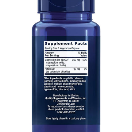 Life Extension Potassium With Extend-release Magnesium, 60 Count