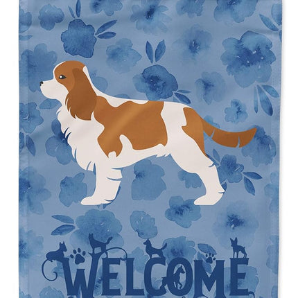Caroline's Treasures CK6176GF Cavalier King Charles Spaniel Welcome Flag Garden Size, Small, Multicolor