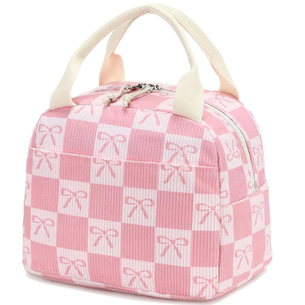 Bluboon Lunch Bag for Women Men Cute Corduroy Lunc