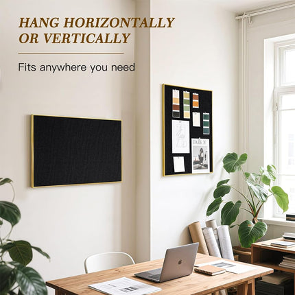 Linen Bulletin Board, 30"x20" Decorative Fabric Pin Board Vision Board