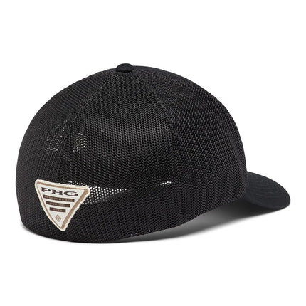 Columbia Unisex's PHG Game Flag Mesh Ball Cap, Black, S-M