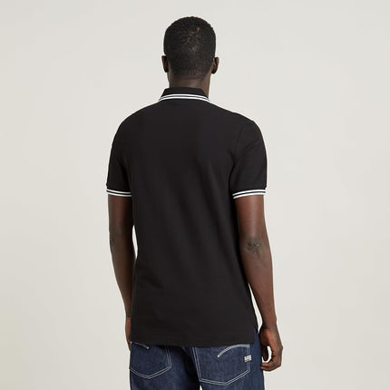G-STAR Men's Dunda Overdyed Slim Polo, Black (dk black D11595-5864-6484), M