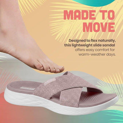 Skechers Women's ON-The-GO 600 Dainty Sandals, Rose Gold, 2 UK Wide