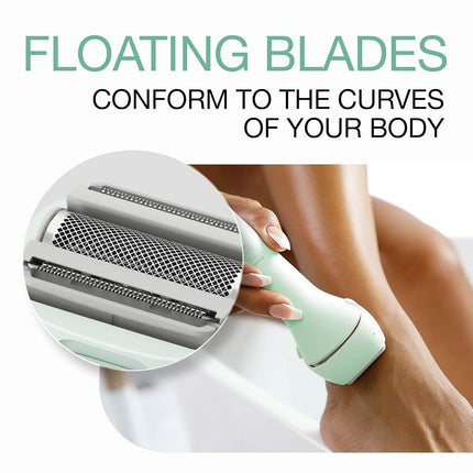 Panasonic Electric Bikini Trimmer, Women's Waterproof, Full-Body Cordless Electric Razors for Women with Bikini Attachments, 3 Hypoallergenic Blades, for Travel, Shower and Everyday Use - ES-AWL6AG