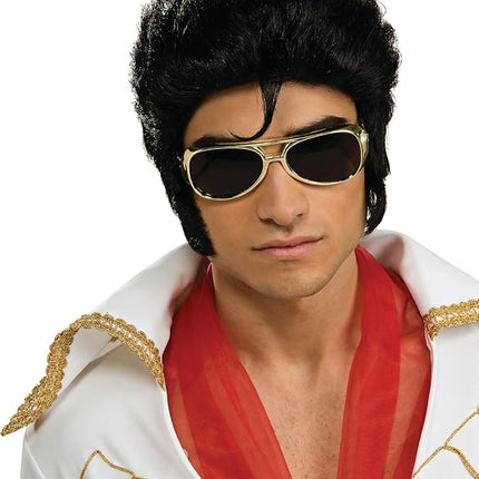 Rubies Costume Elvis Now Deluxe Wig, Black, One Si