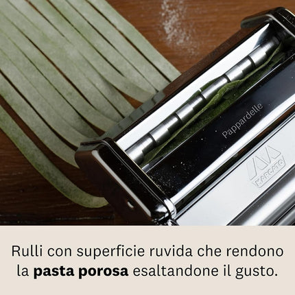 Marcato AC-150-PAPL Accessories Pappardelle for Atlas 150 Pasta Machine, Chrome-Plated Steel, Silver