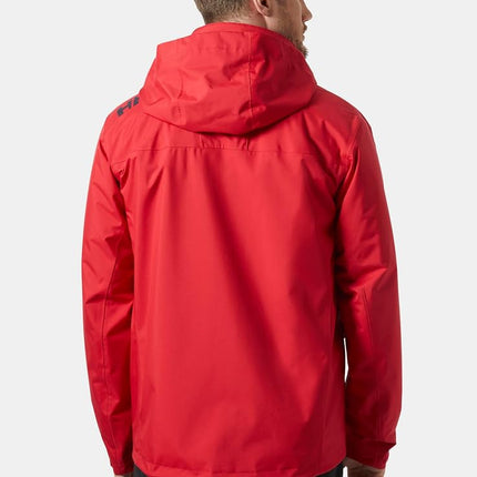 Helly Hansen Men's Crew Hooded Midlayer Jacket, Red 2.0, M