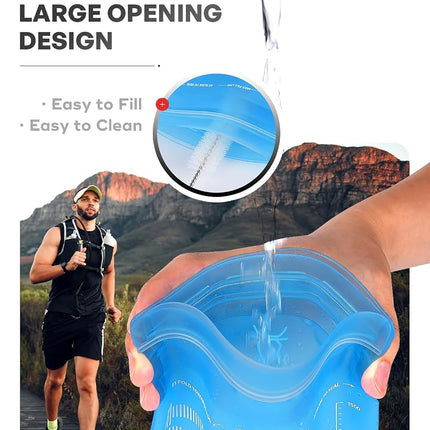 UTOBEST Water Bladder 1.5L Blue Hydration Bladder for Hiking Backpack