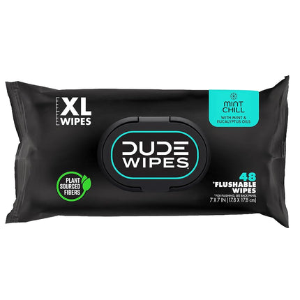 Dude Products Wipes Flushable Wet Wipes Dispenser,