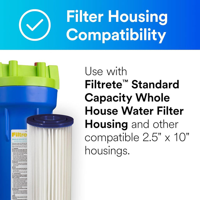 Filtrete Standard Capacity Pleated Replacement Filter, Sump Style (Sediment), 2-Pack