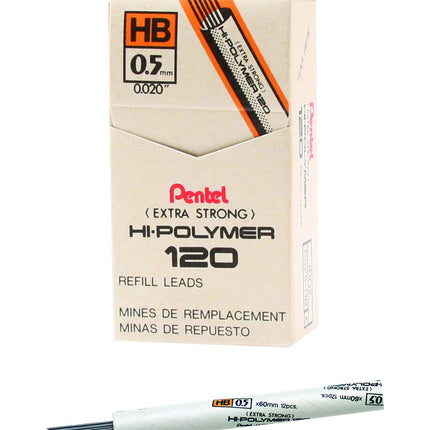 Pentel Premium Hi-Polymer Lead, 0.5mm, Fine, HB, 1