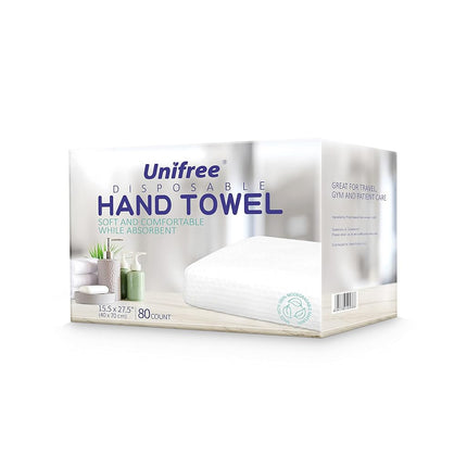 Unifree Disposable Hand Towels, 80 Count, Individu