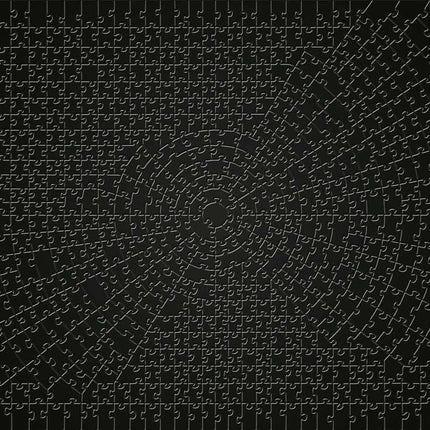 Ravensburger 12000054 - Krypt Black - 736 pieces jigsaw puzzle – Puzzle for adults and kids age 14 years up, monochrome puzzle, difficult puzzle